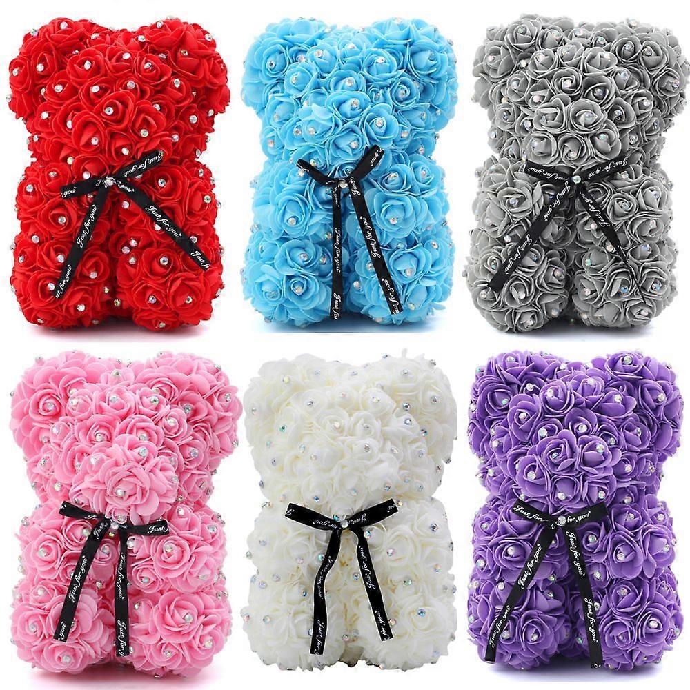 Description Report Item Item:Rose dog  Height:25cm  Material:PE+Artificial rose