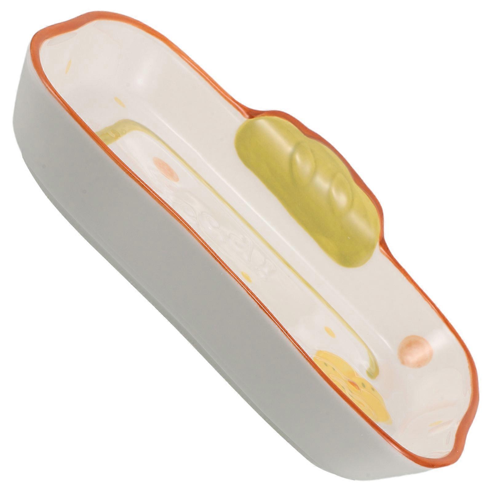 Photography Decorative Bread Plate for Kitchen Ceramic