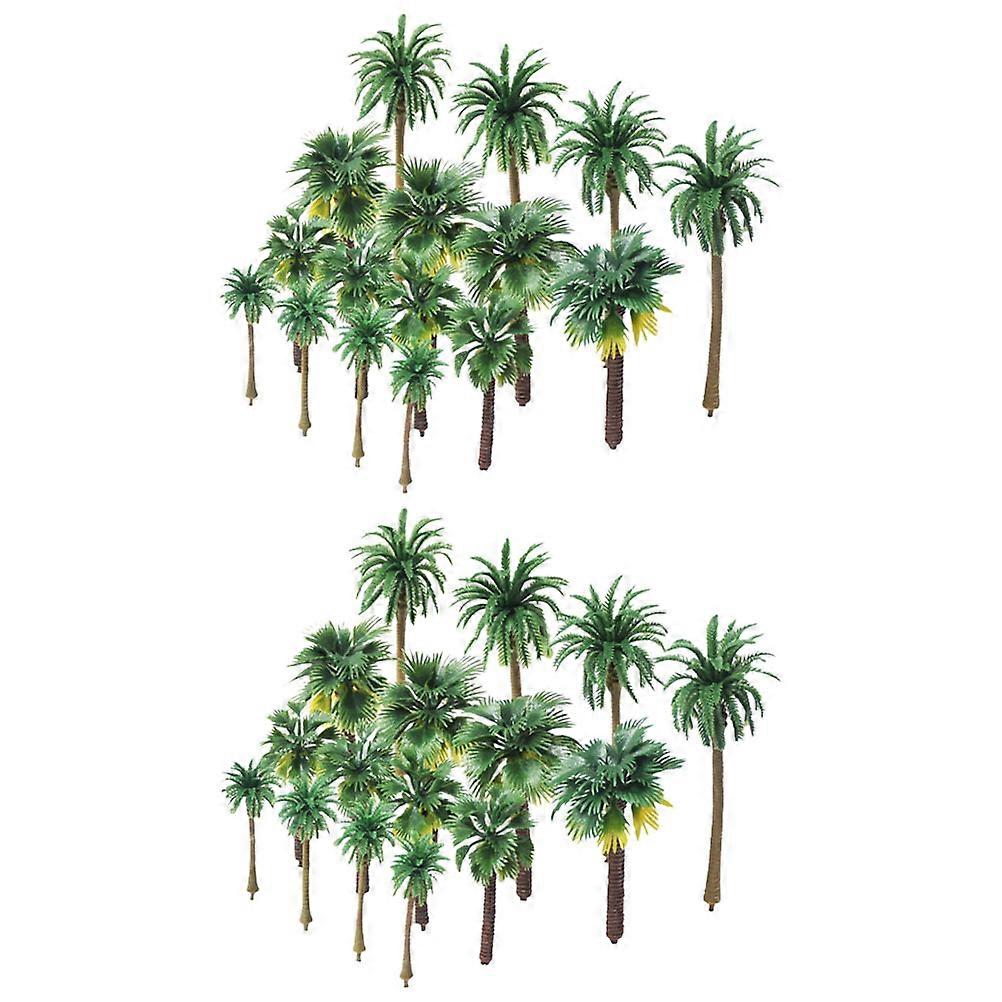 Architecture Model Trees Plastic Miniature Model Trees Architectural Models Small DIY Scenery Scene 36Pcs