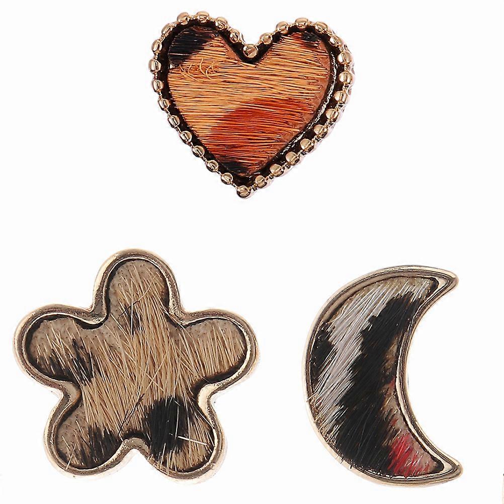 Silicone Watch Strap Charm Leopard Watchband Charm for Decor 3Pcs