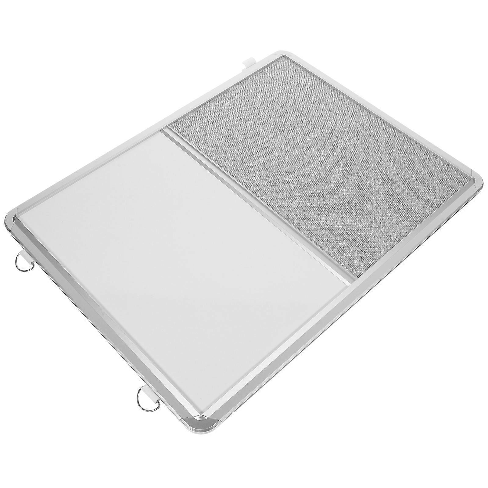 Wall Hanging Message Whiteboard for Home Use Pin Board Display Silver