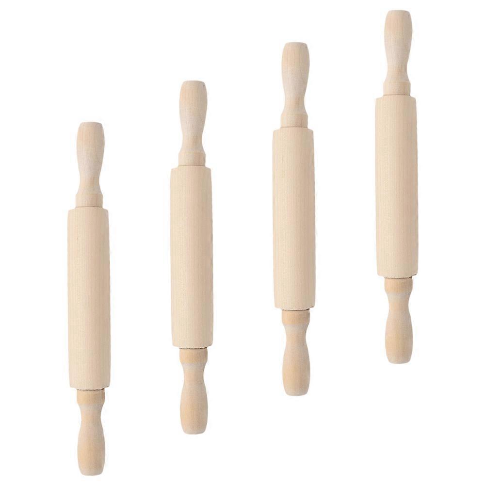 Rolling Pin Wood Baking Rolling Pin for Kitchen 4Pcs Non-Sticky Design