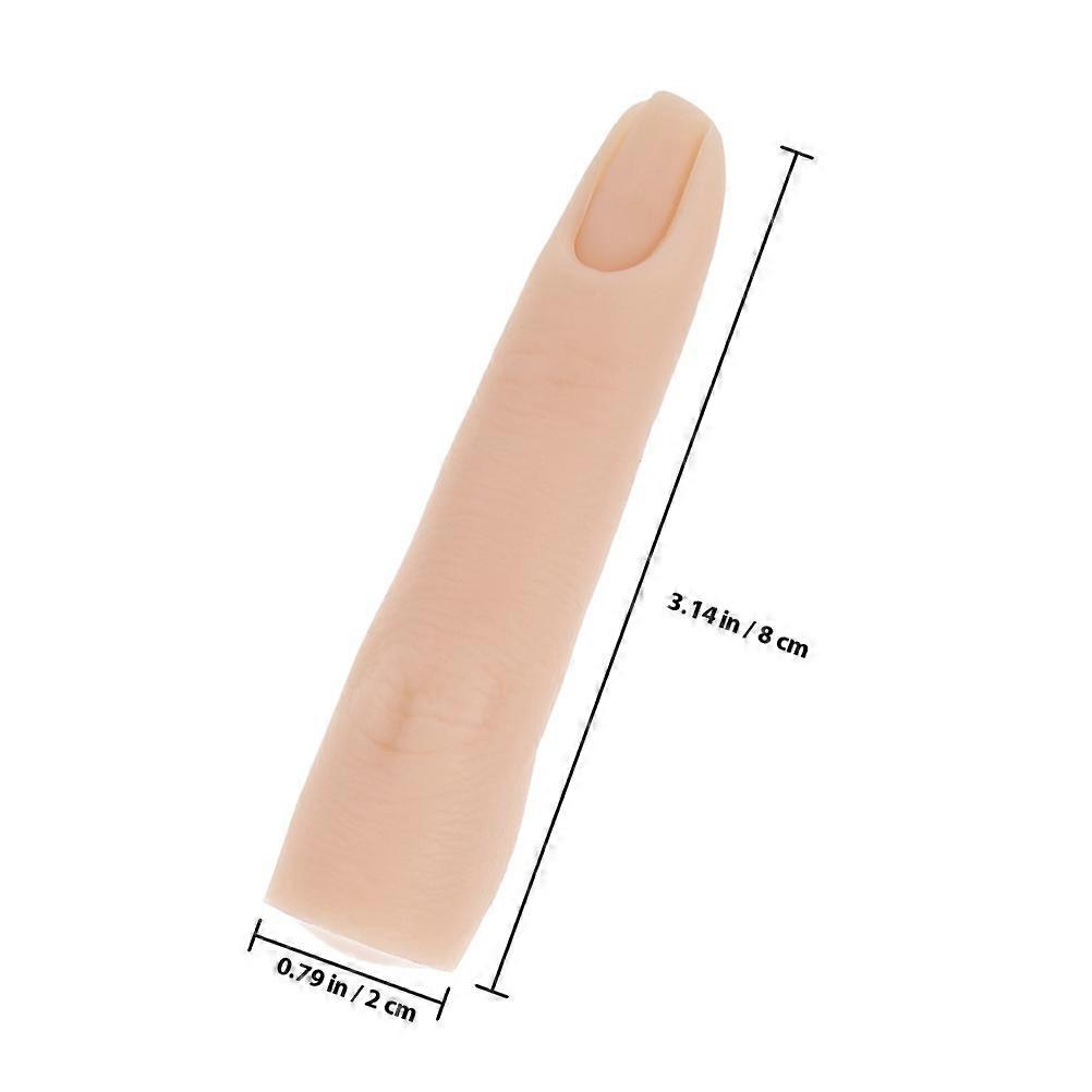 Practice Nail Finger Silicone Hand Mannequin for Nail Training 2Pcs