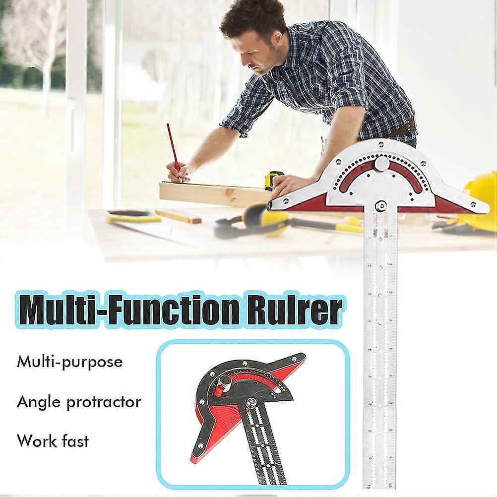 Woodworking Edge Ruler Angle Protractor Woodworking Ruler Angle Measure Tool