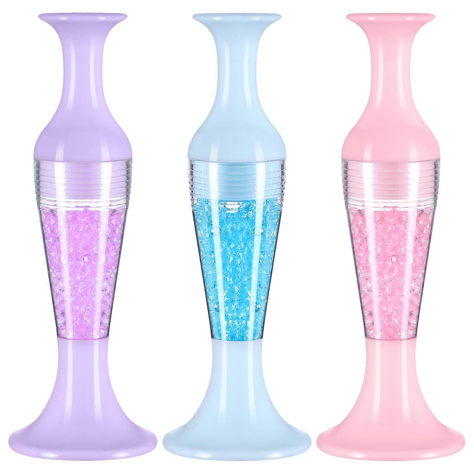 3Pcs Vase Shape Dotting Picker Tool Assorted Color Craft Accessory Ideal For DIY Projects Flexible Design