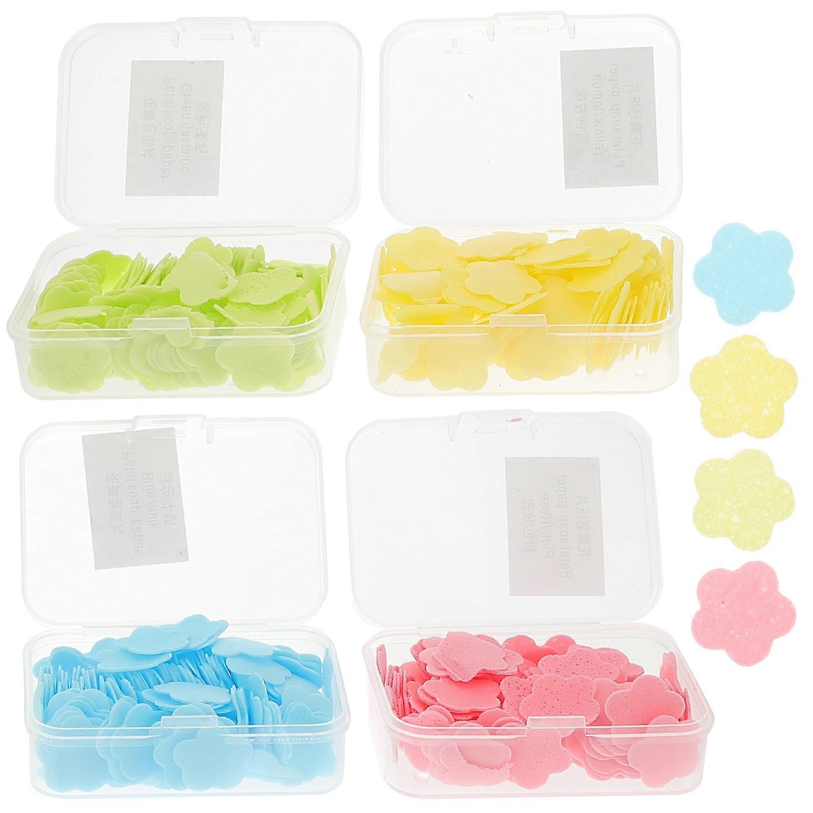 Disposable Travel Soap Sheets Soap Paper 10Pcs in Assorted Colors