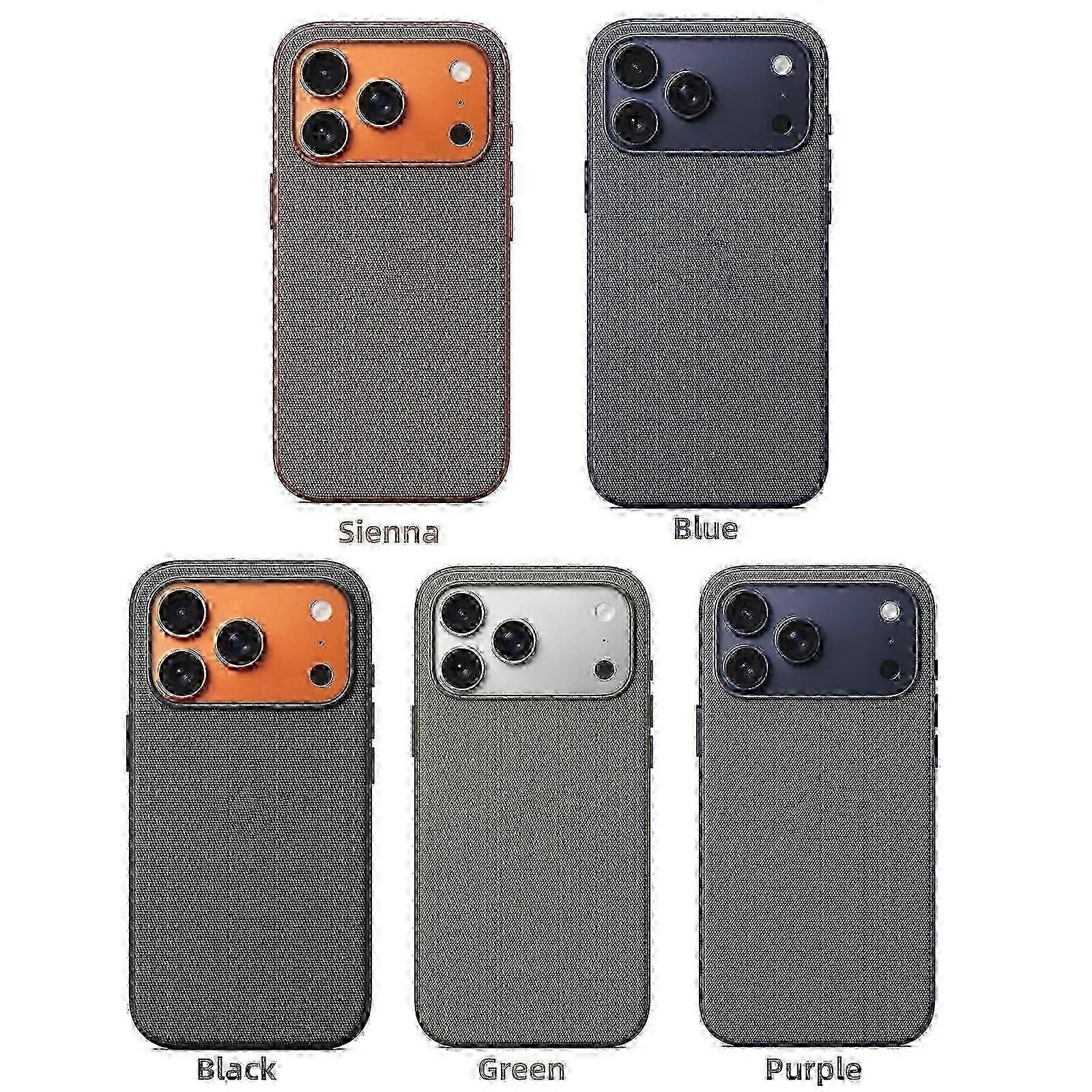 TechWoven Case with MagSafe Protective Cover for iPhone 17 Pro Max - Sienna & Logo