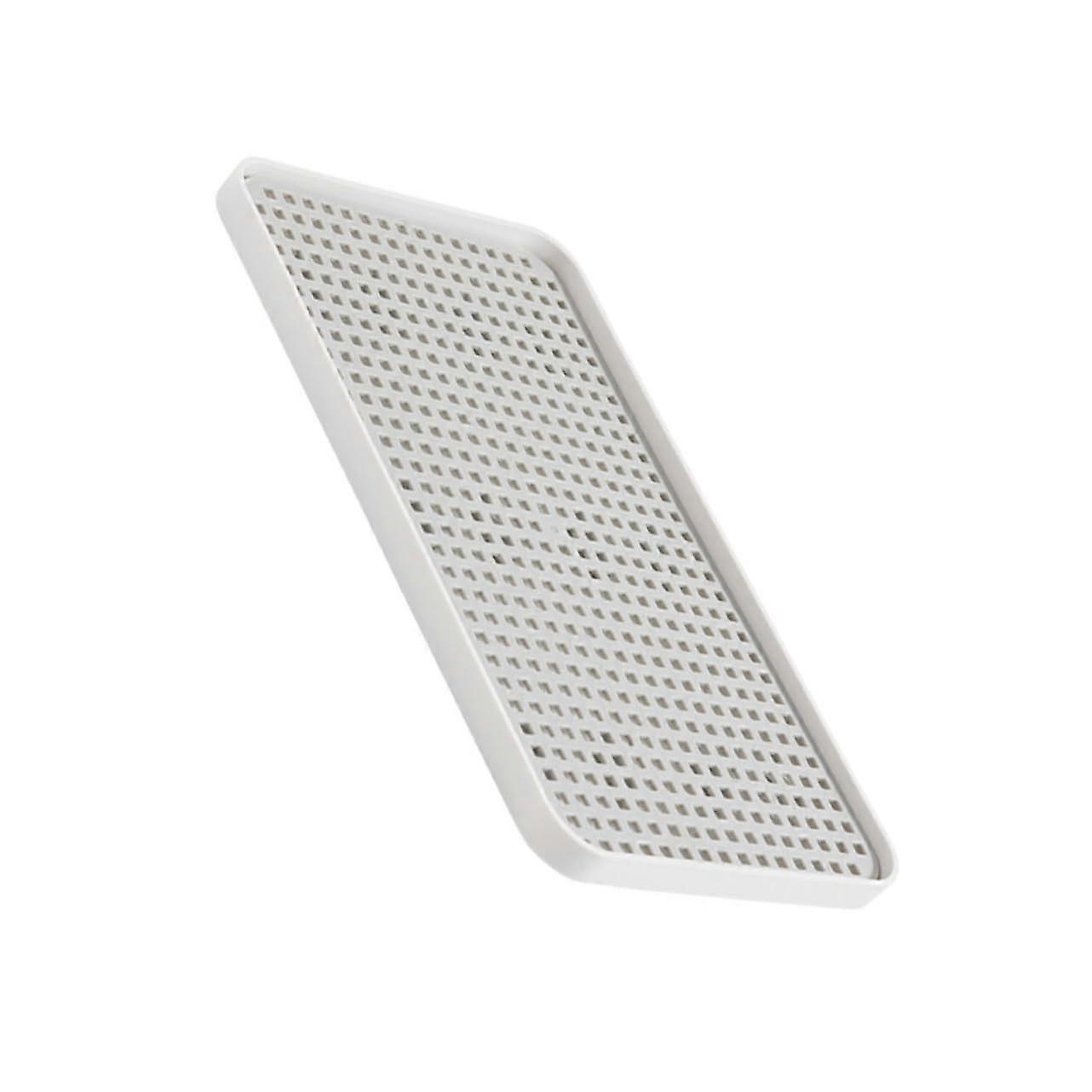 Kitchen Draining Tray, DoubleLayer Plastic Dish Drying Rack with NonSlip Base for Home Use