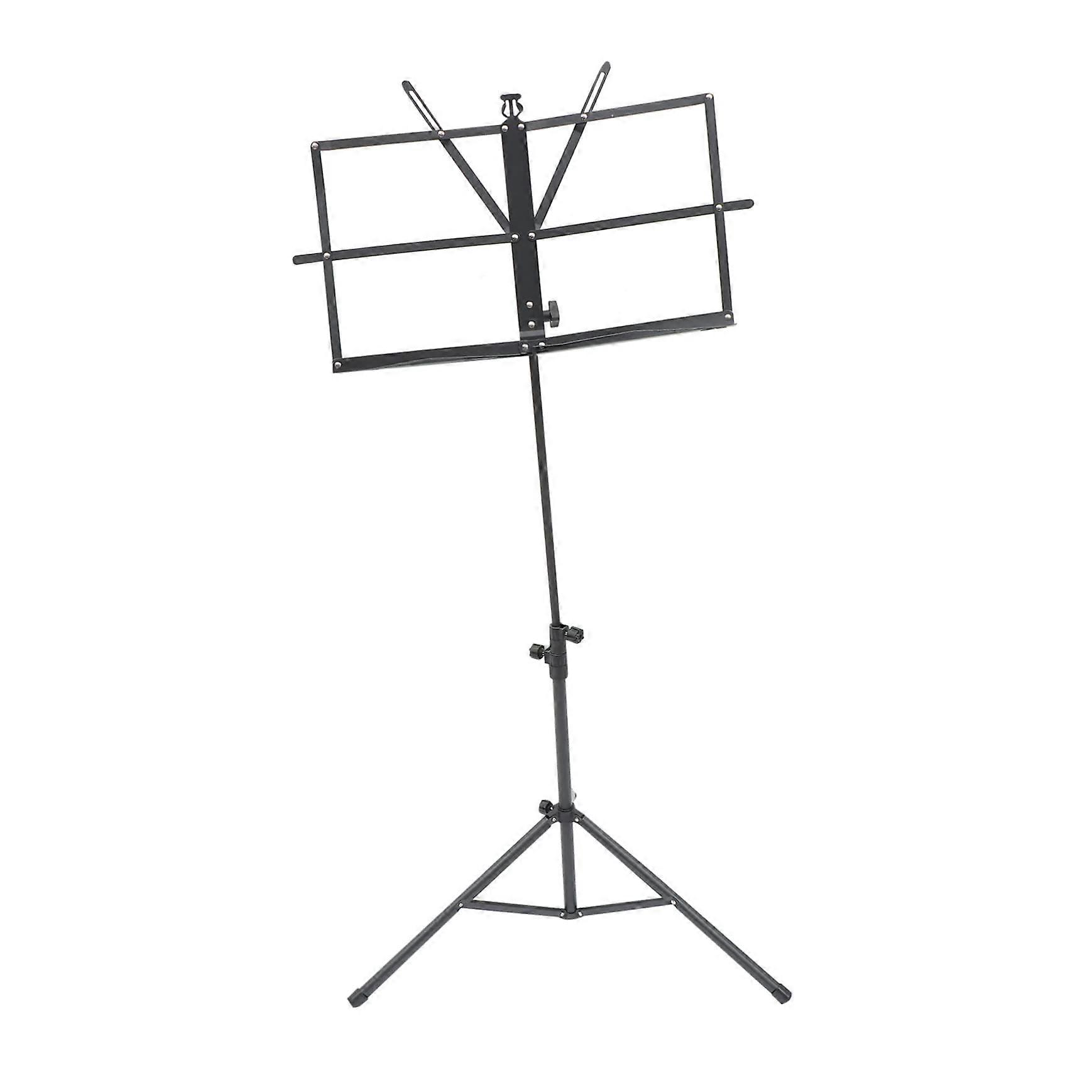 Adjustable Folding Music Stand with Stable Tripod Base for Performance and MultiDevice Support