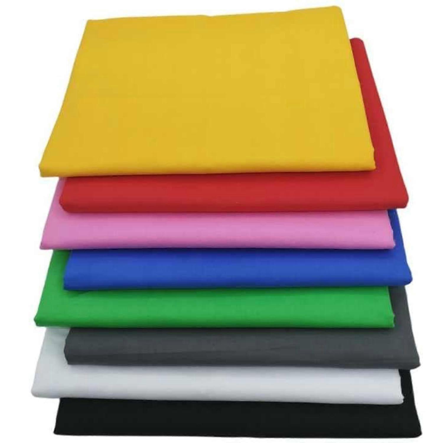 Cotton Fat Quarters Solid Color Bundle 8pcs PreCut Quilting Fabric 40x50cm for Patchwork Sewing