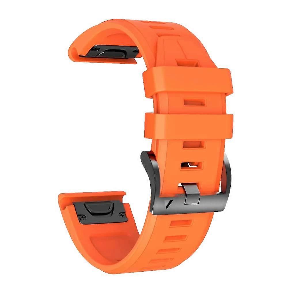 26mm Silicone Quick Release Watch Band Adjustable Soft Strap for Men Comfortable Replacement
