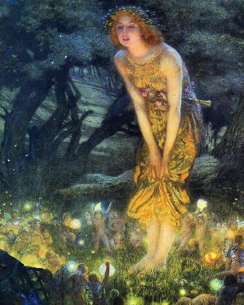 Edward Robert Hughes : Midsummer Eve : 1908Jigsaw Puzzle Brain Teaser P1697