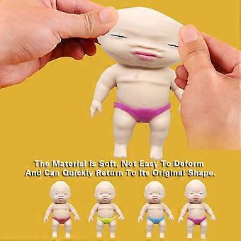 Human Baby Doll Squeeze Toy - Flexible Tensile Rebound Cute Baby Doll Pinch Toy