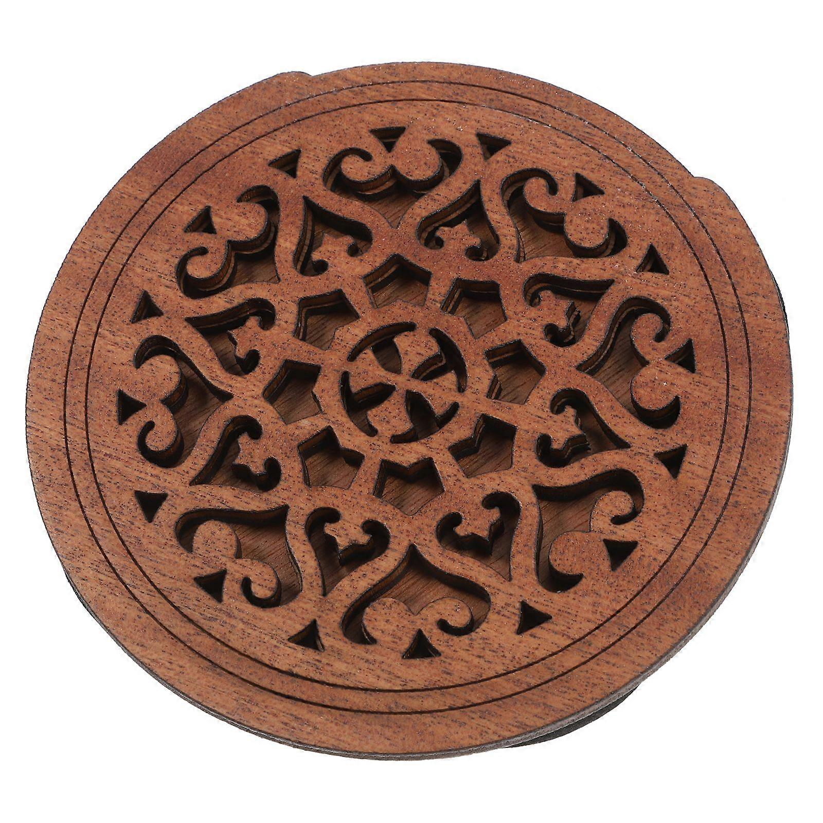 Guitar Wood Soundhole Cover Practical Block Feedback Buffer Guitar Feedback Reducer