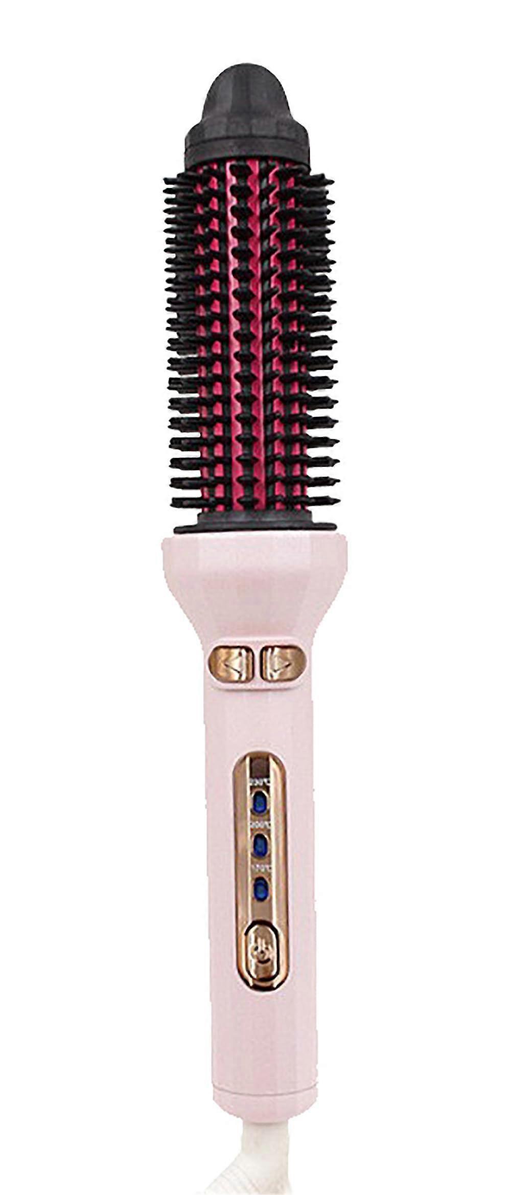 Automatic Curling Iron with PTC Heating, AntiScald Rotating Wand for Fast Styling, Pink