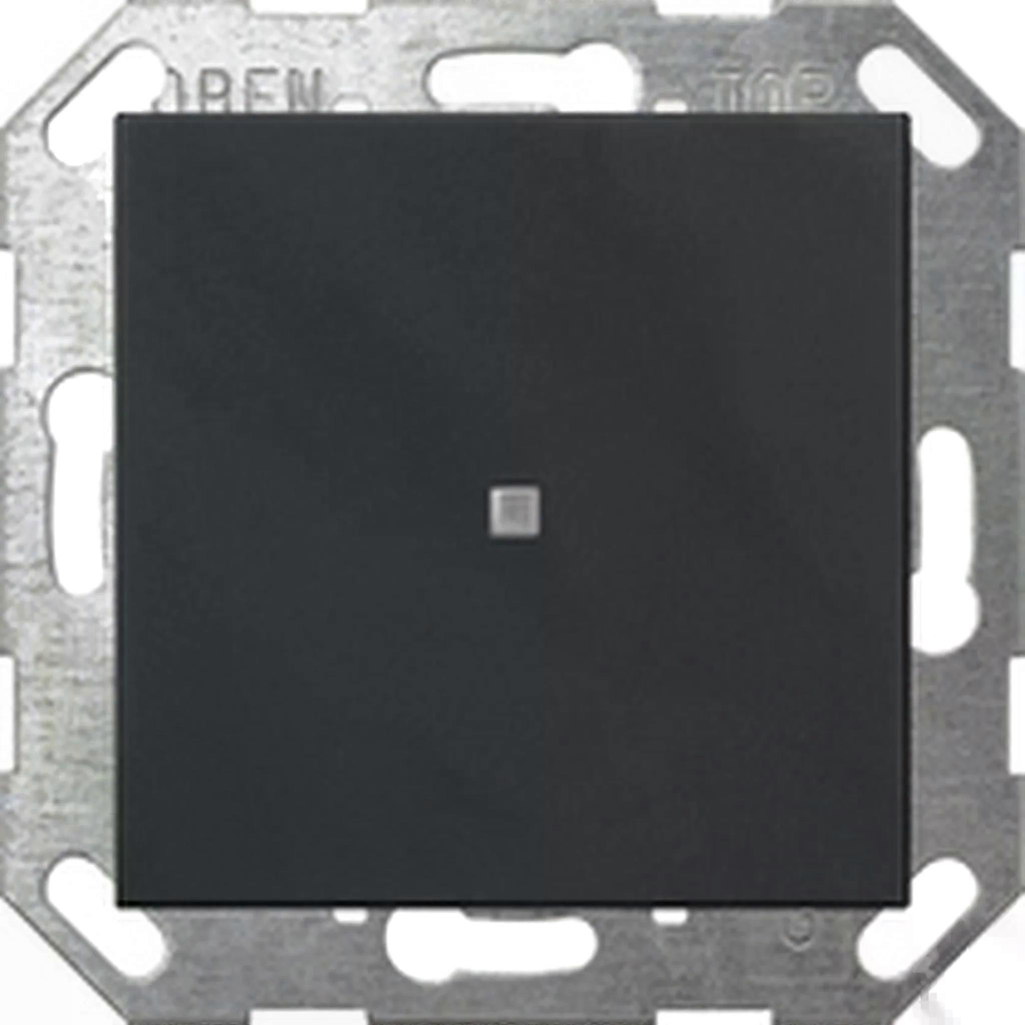 Comutator basculant Gira KNX 1f System 55 negru mat