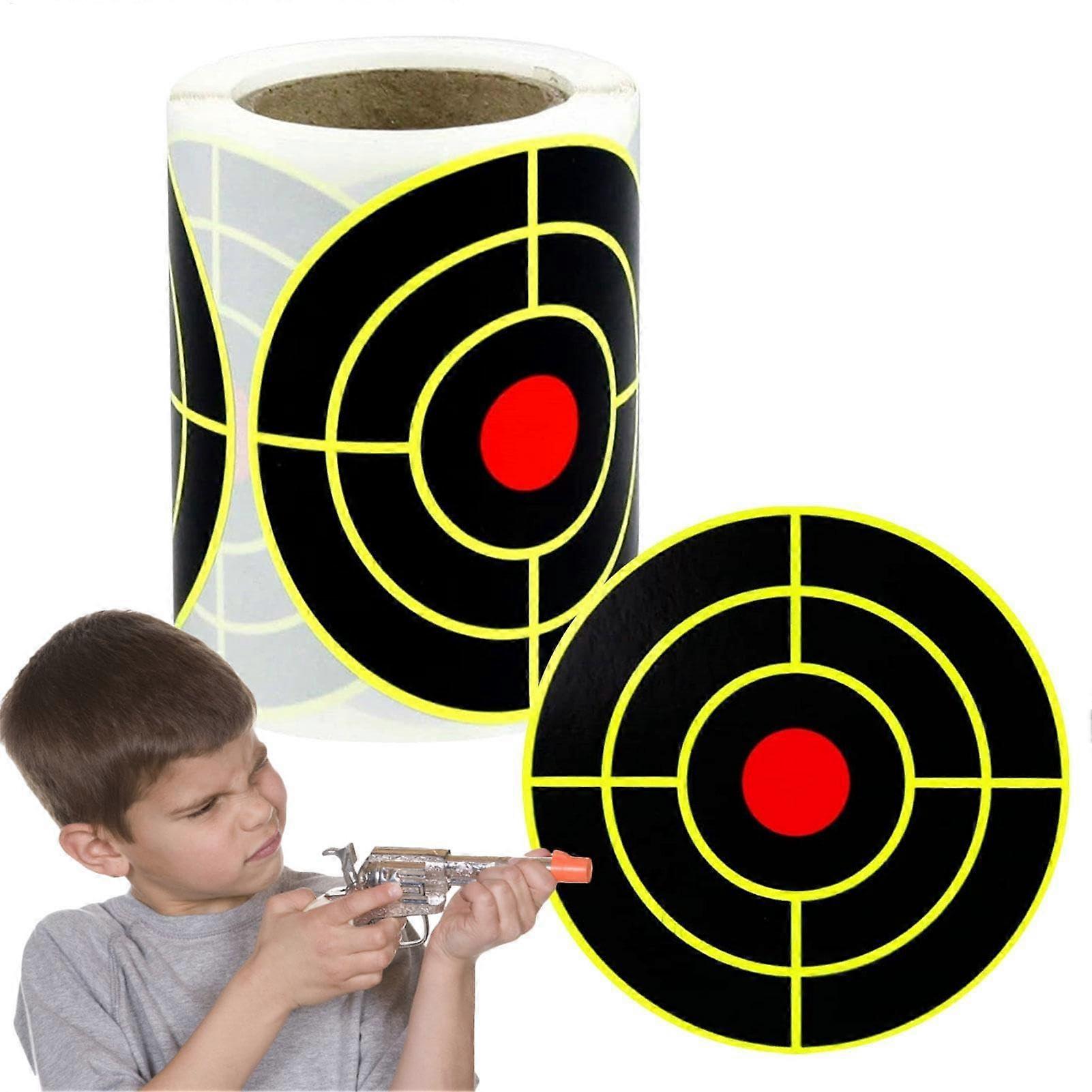 Shooting Target Stickers Fluorescent Yellow SelfAdhesive Reactive Patches with Splash Effect