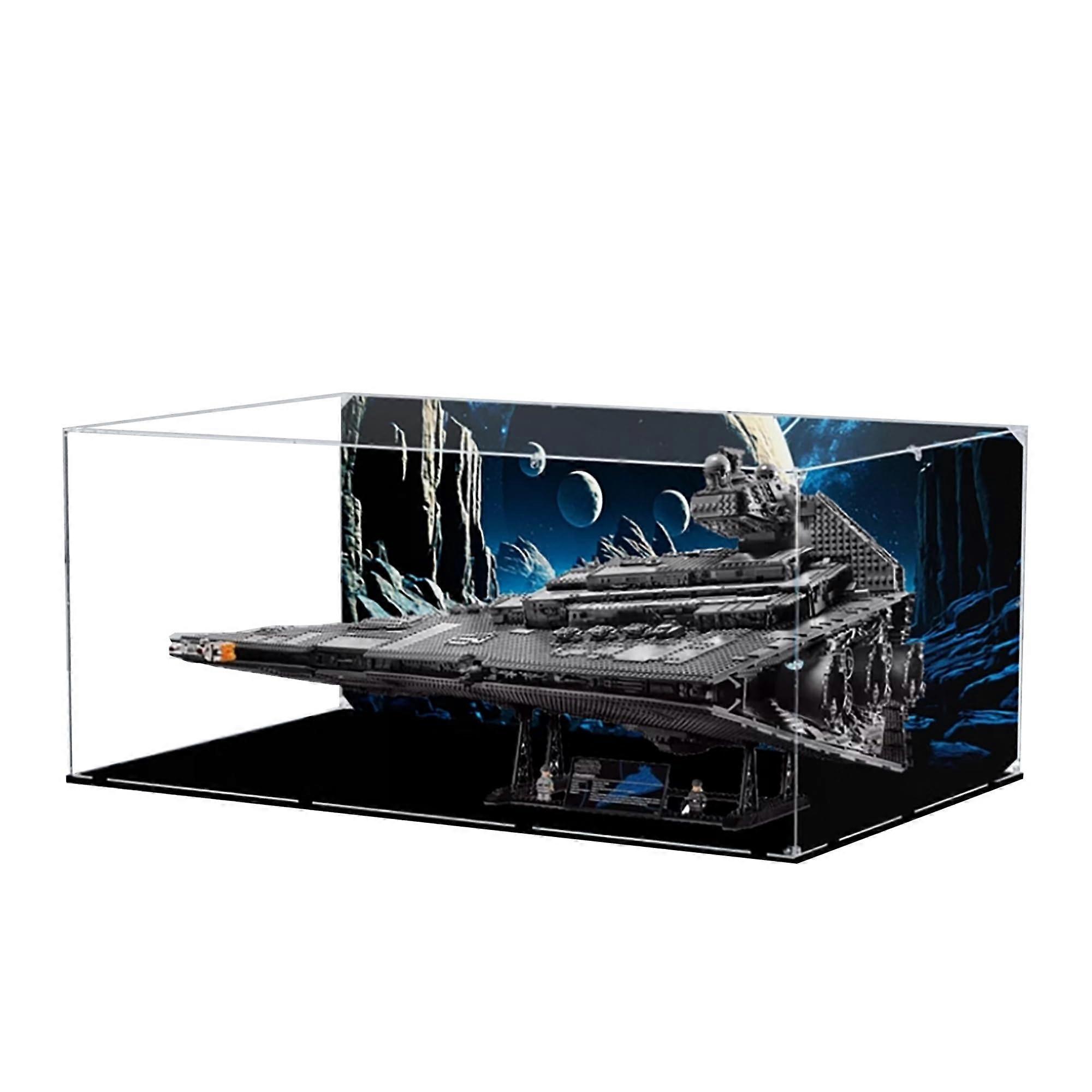 Display Case for  75252 Imperial Star Destroyer Clear Dustproof UVResistant Acrylic Box