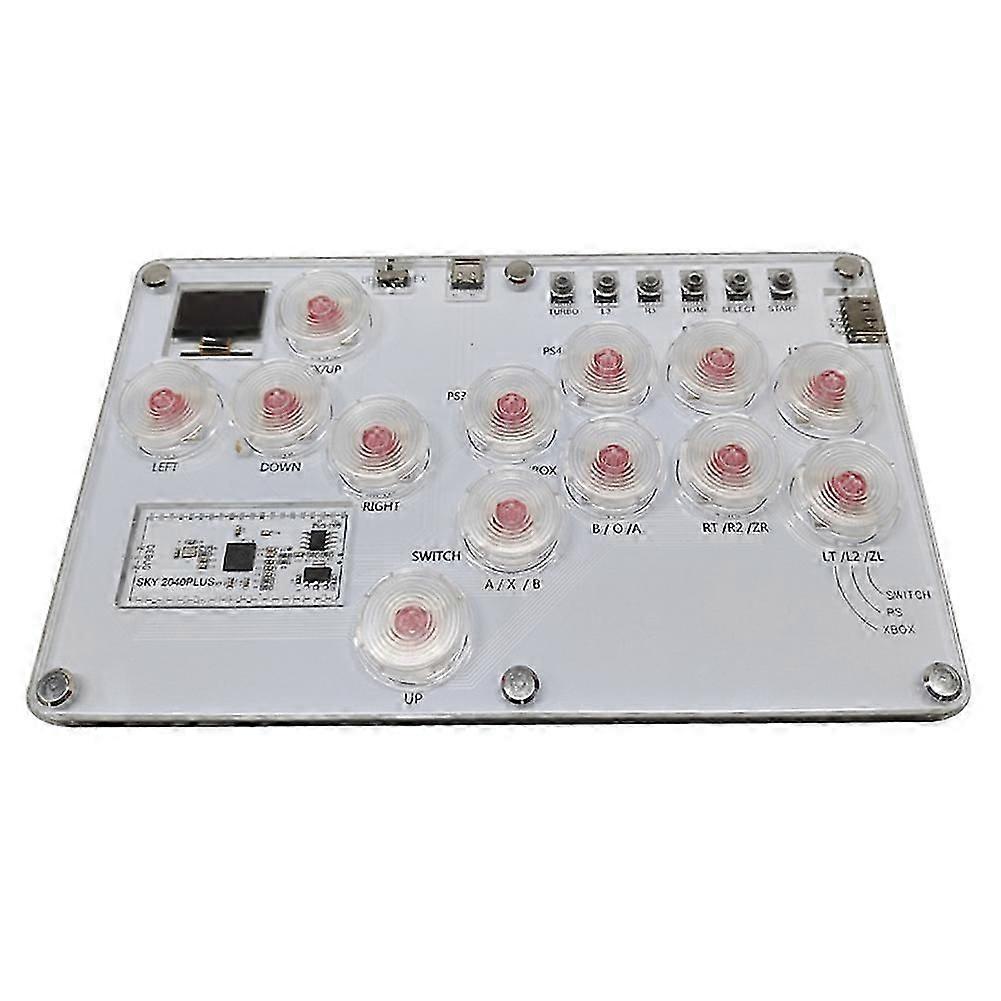 SKY2040PLUS 13-Key Arcade Game Controller Hitbox Street Fighter Controller Rodless Game Combat Stick Mechanical Button A