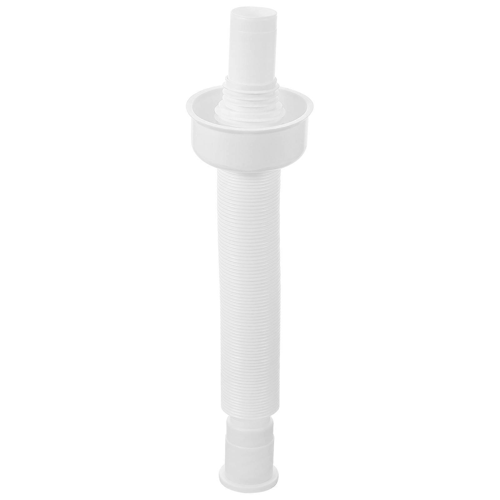 White Sink Waste Pipe Basin Drainer for Kitchen Bathroom 1Set