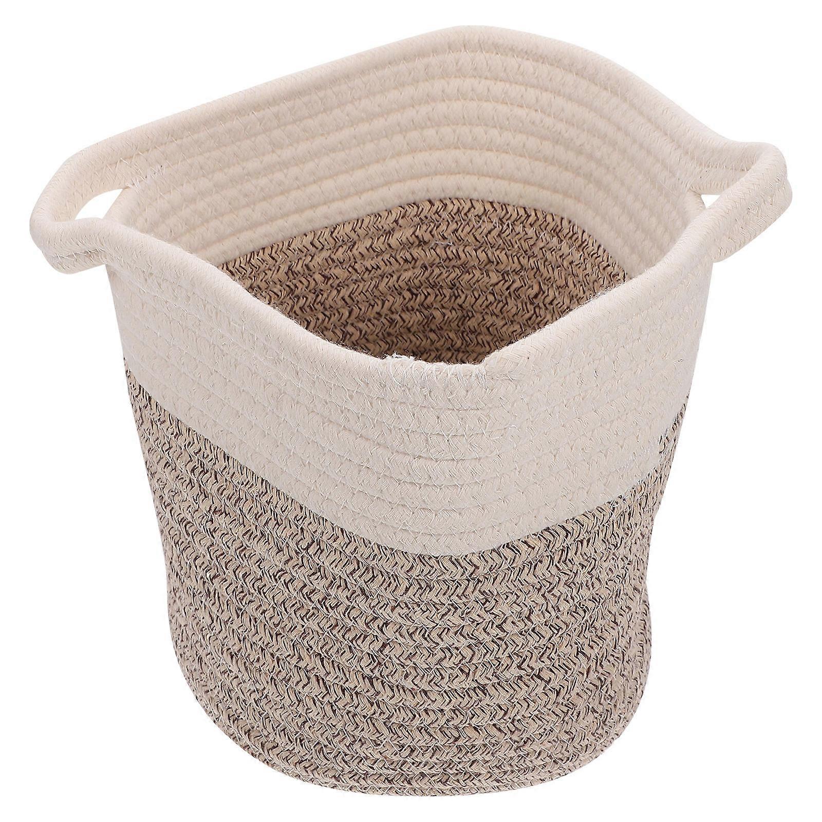 Laundry Room Weave Basket Practical Storage Basket for Clothes 2Pcs