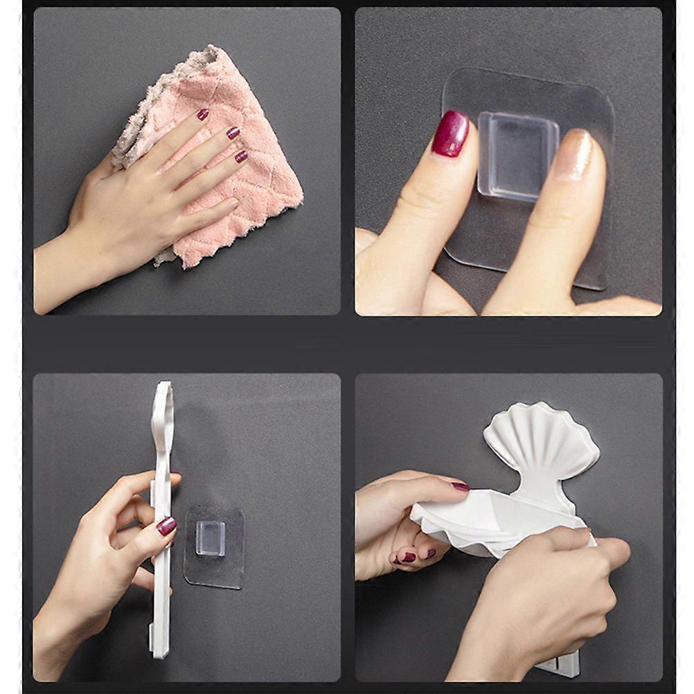 Double Layer Soap Dish Holder Shell Design for Bathroom 1Pcs White