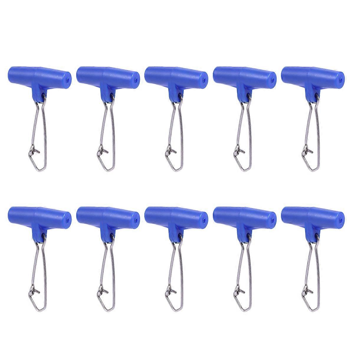 Fishing Swivels Snap Connector Increase Catches Perfect Design Blue 30Set