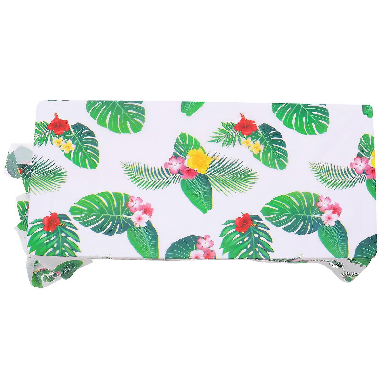Household Dining Turtle Leaf Table Cloth for Decorative Use Green
