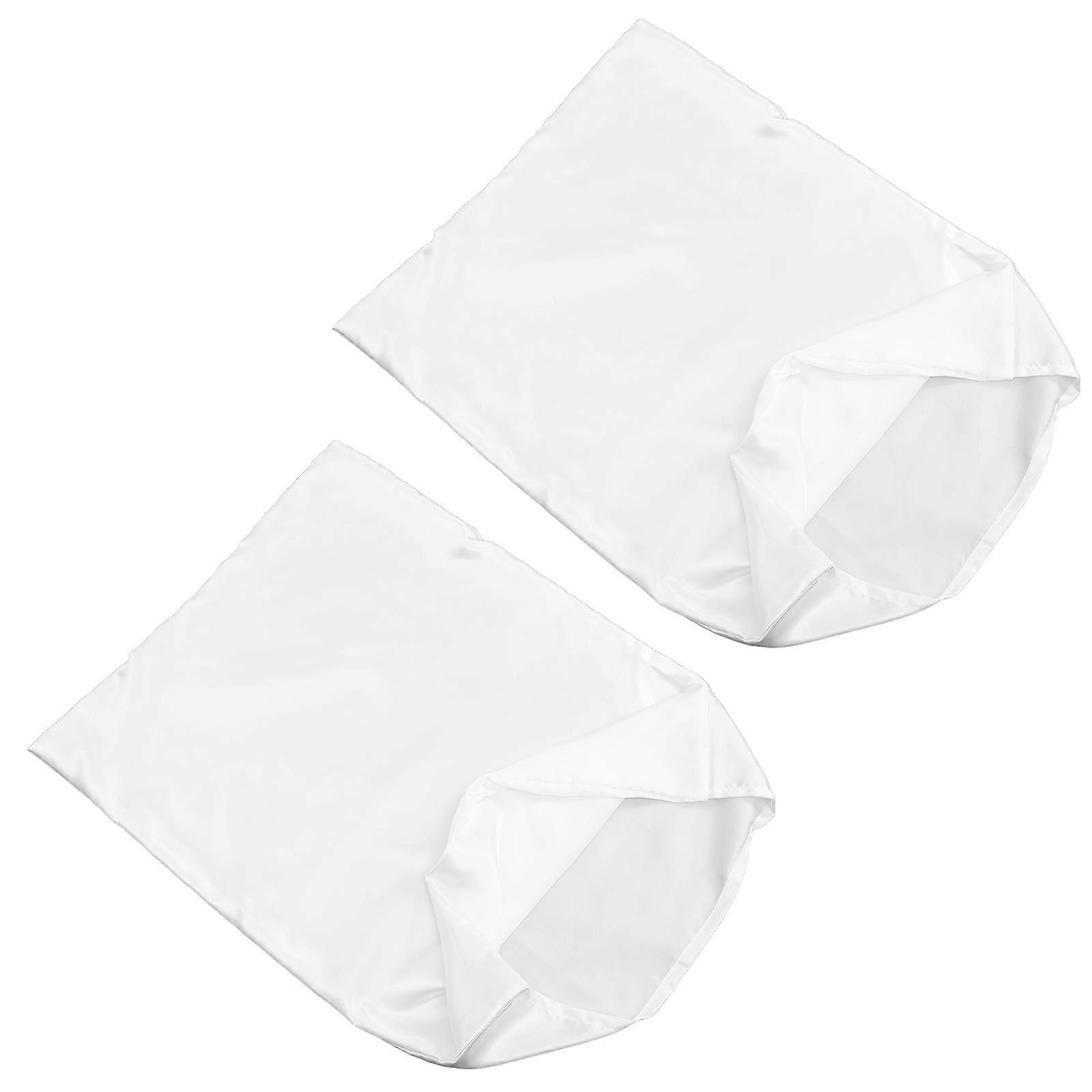 Simulation Silk Pillowcase Pillow Cover for Pillow Polyester 2Pcs Set