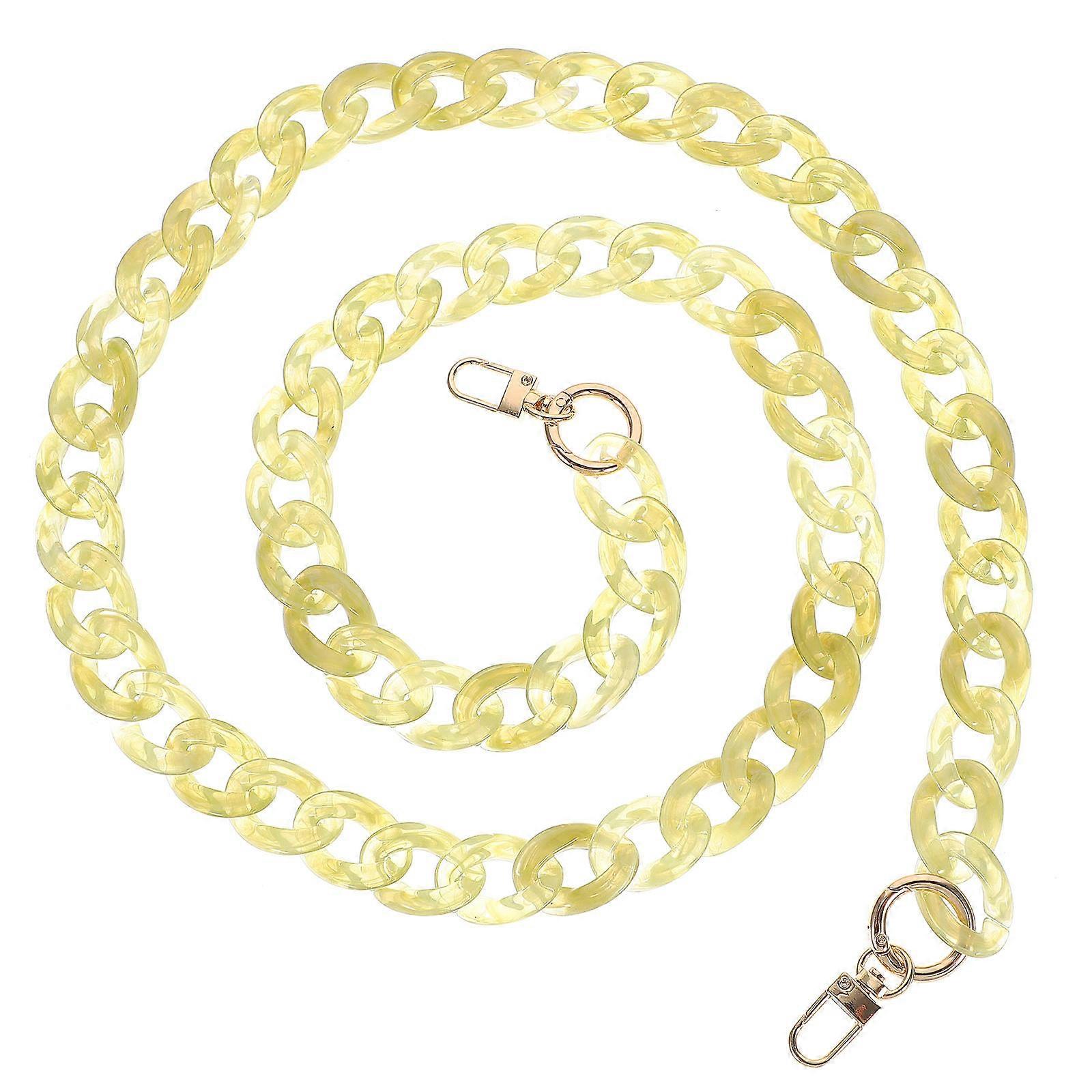 Acrylic Small Fishbone Chain for Decorative Bag Replacement 1Pcs Green