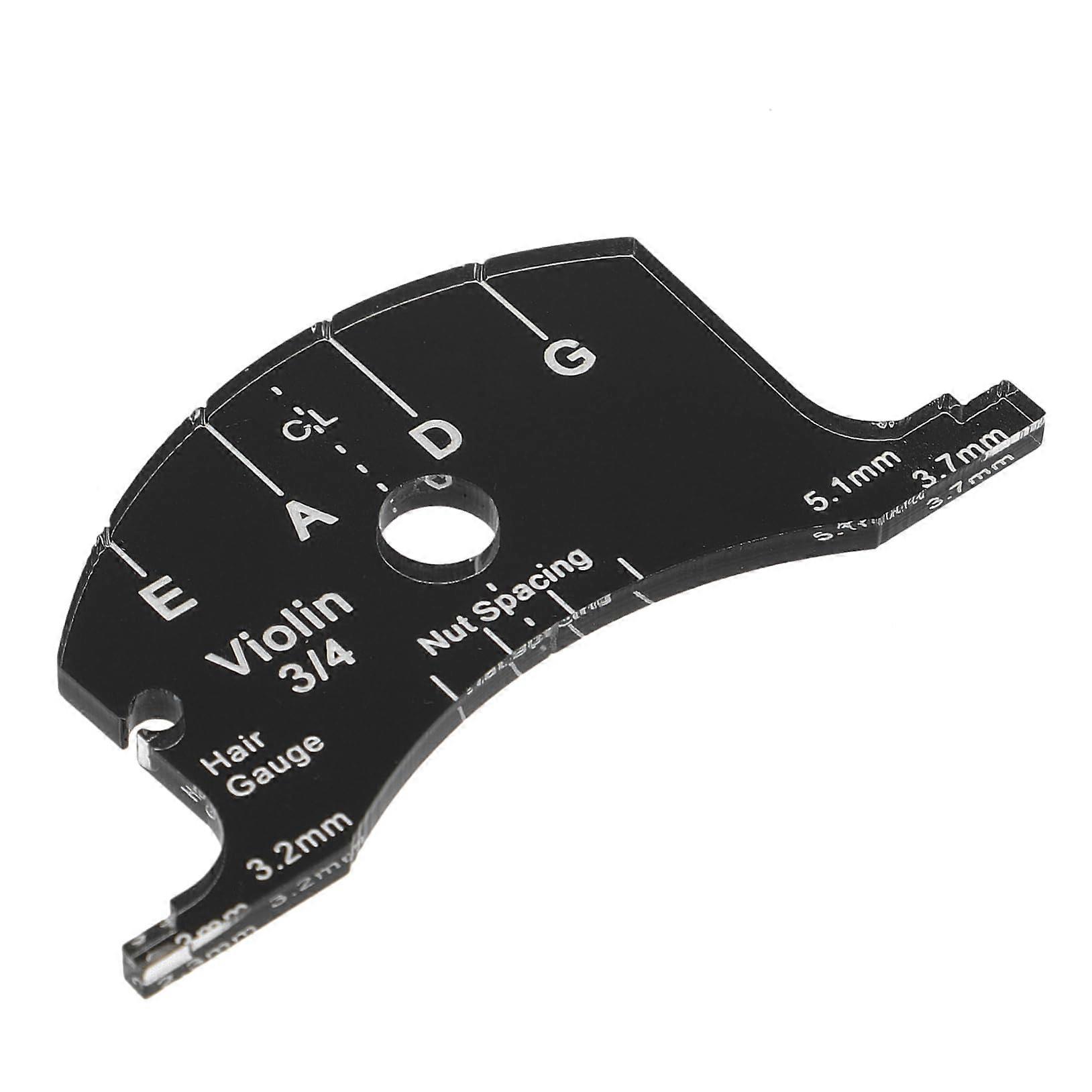 Multifunctional Violin Bridge Template and Fingerboard Plane Tool for Precision Alignment Black