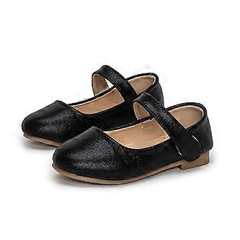 Mädchen Mary Jane Ballerinas, klassische Schuhe für Hochzeiten, Partys und Schulveranstaltungen, bequeme Kinderschuhe, Schwarz, Größe 3-3,5 Jahre