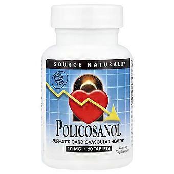 Källa Naturals, Policosanol, 10 mg, 60 Tabletter