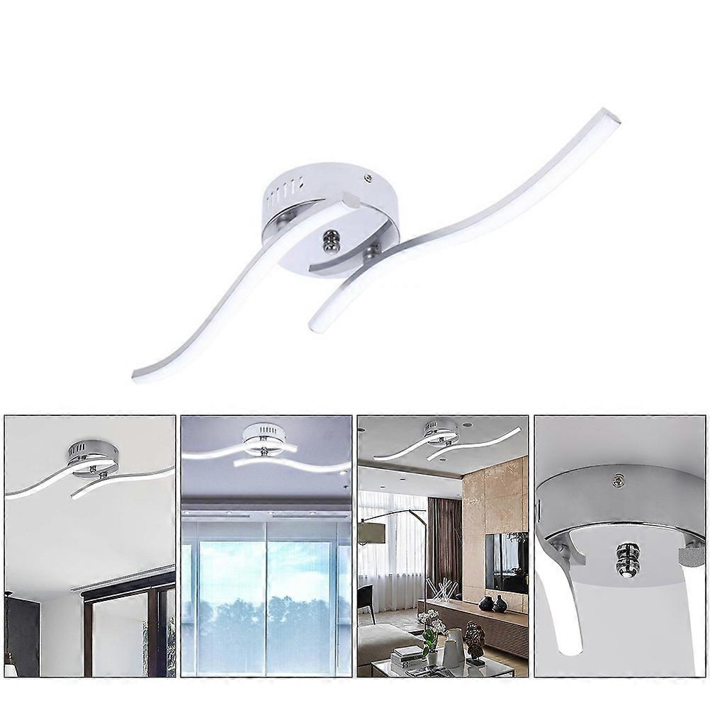 Wave Ceiling Lamp LED Two-Fork Wave Ceiling Light for Lighting 1Pcs 12W