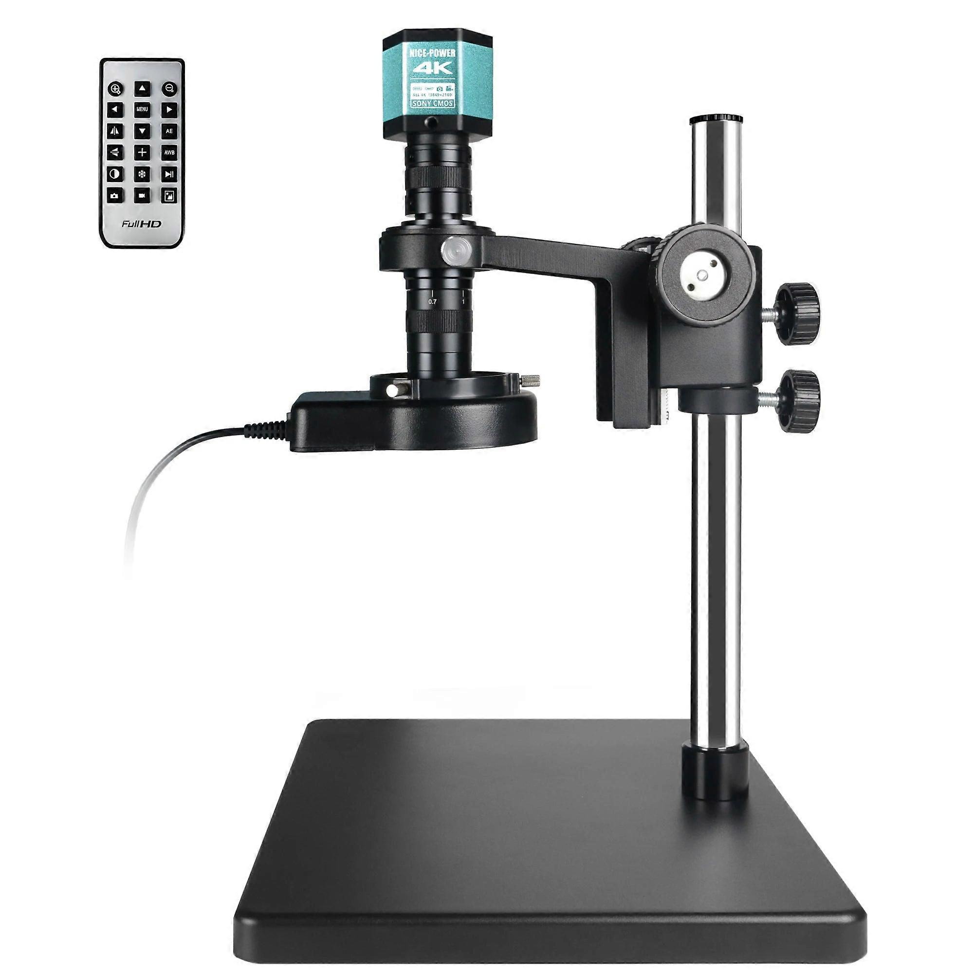 For Nice-power Digital Microscope 4k Hd 150x Industrial Microscope With Type-c Interface Large Stable Base Stand Ring Light