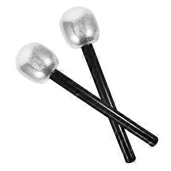 Simulation Design Fake Microphone Prop 2Pcs Ideal For Costume Parties And Birthday Celebrations Lightweight ABS Material For Pretend Play