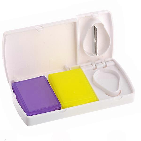 Segmentation Medicine Box Portable Pill Case Tablet Box White