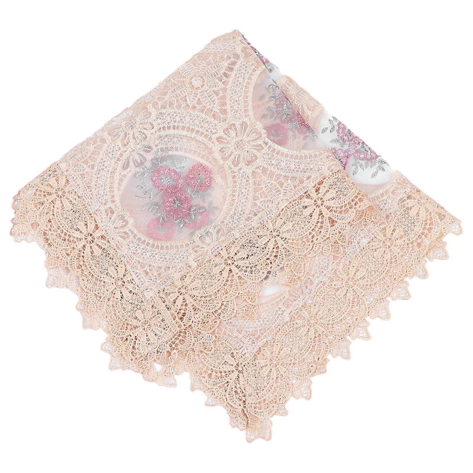 Lace Tablecloth Table Mat for 3Pcs Coffee Table
