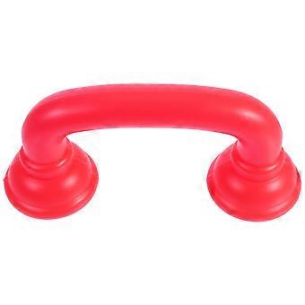 Rood speelgoedtelefoontje van plastic, simulatiespeelgoed voor jonge kinderen.