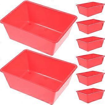 Game Coins Holder Plastic Basket for Storage Use 10Pcs Red