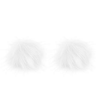 2 stks kunstmatige wol fuzzy bal decoratieve hoed fuzzy bal kleding accessoires