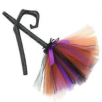 Halloween Cosplay Heksekost Halloween fest dekoration Cosplay kostume Heksekost Rekvisit