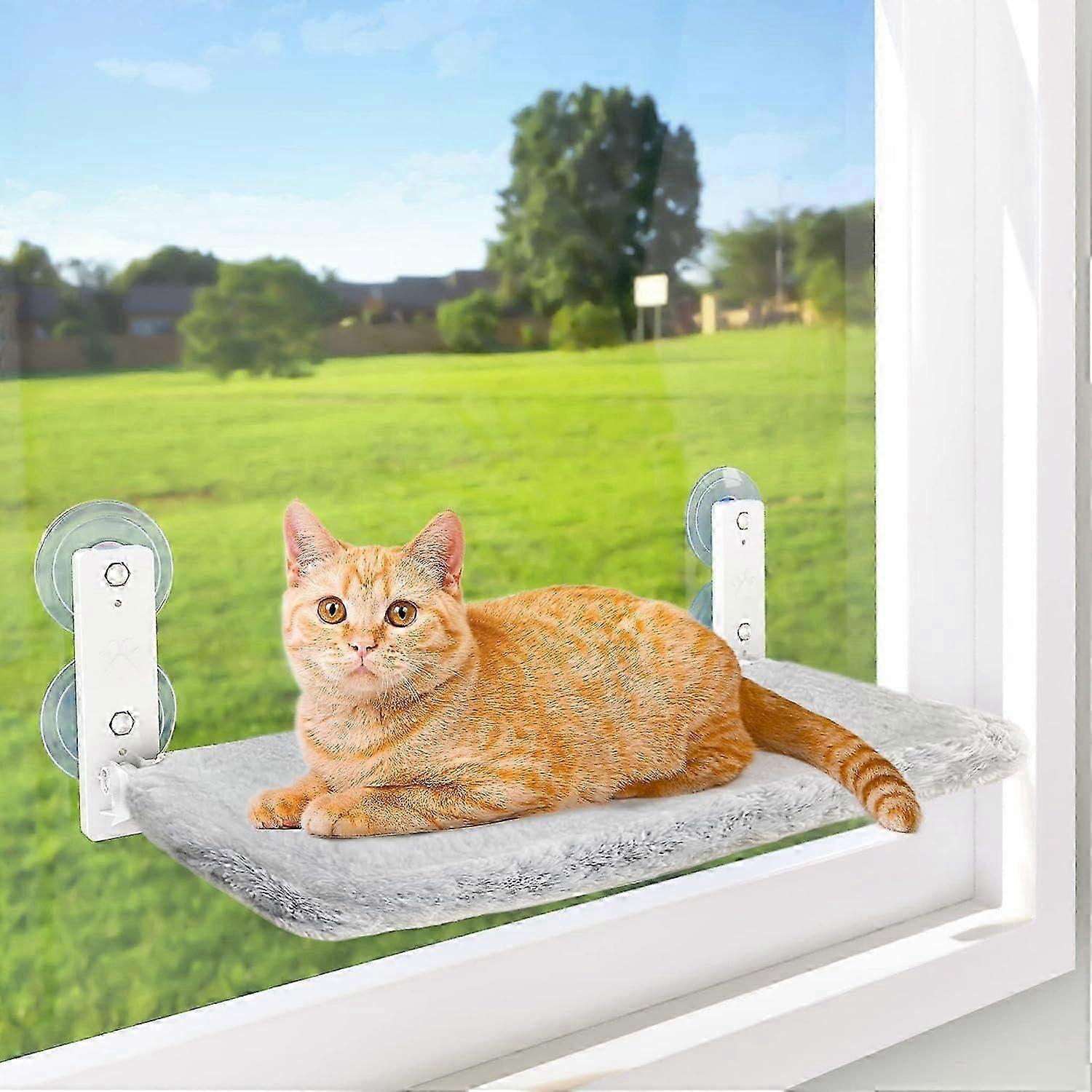 Cordless Cat Window Perch, Cat Hammock for Wall