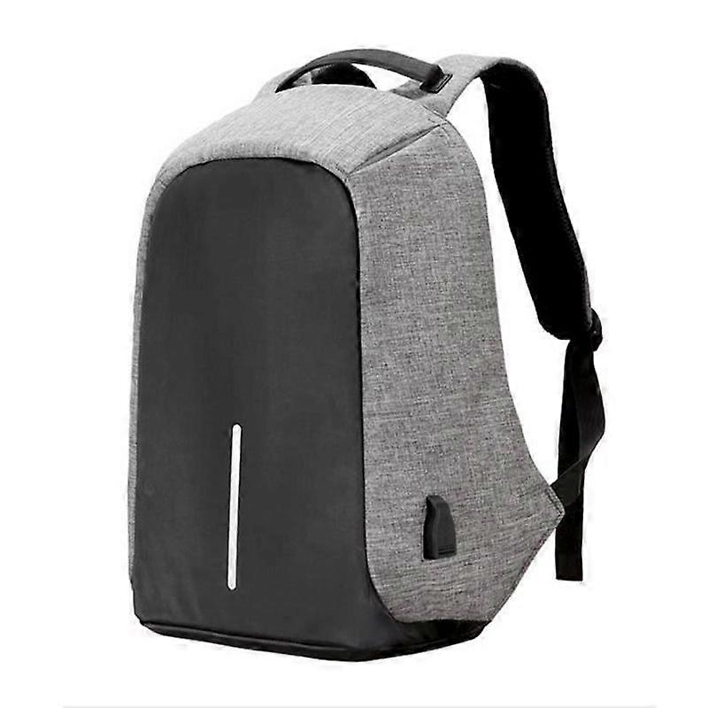 Multifunctional Waterproof Travel Backpack with USB Port Gray