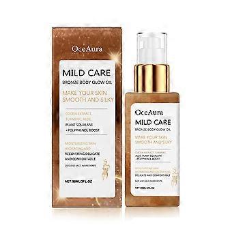 OceAura Bronze Body Sparkling Oil Sparkling Bronze Liquid Rose Gold High Gloss Oil Waterproof Moisturizing Massage