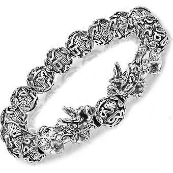 Prime Feng Shui Bracelet Ancient Silver Plated Mantra Bead Bracelet