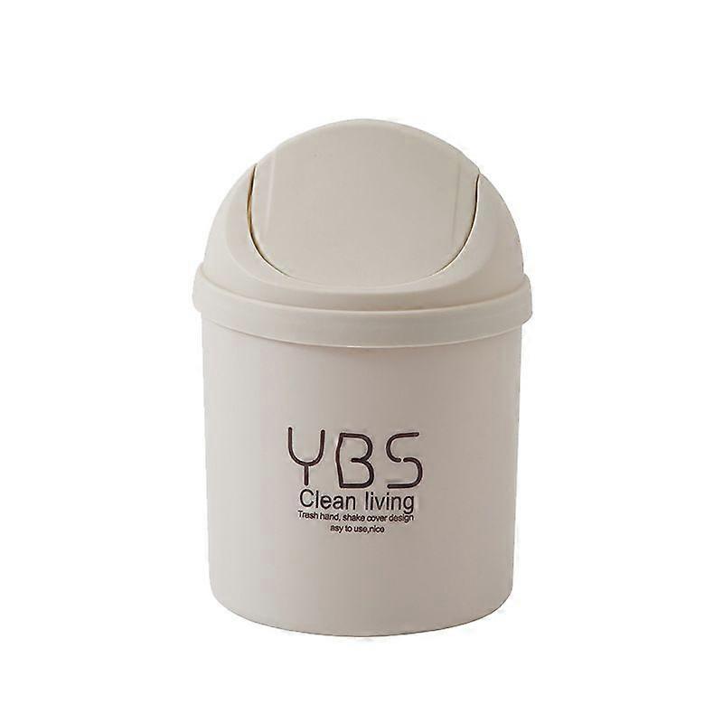 Mini Desktop Trash Bin with Lid, Compact Waste Bin for Desk