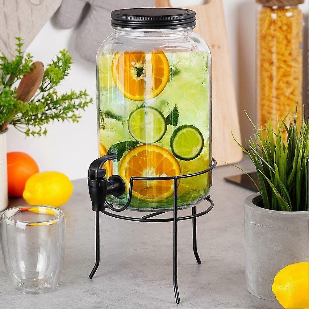 Bocal à limonade avec couvercle, robinet et support - protège des insectes