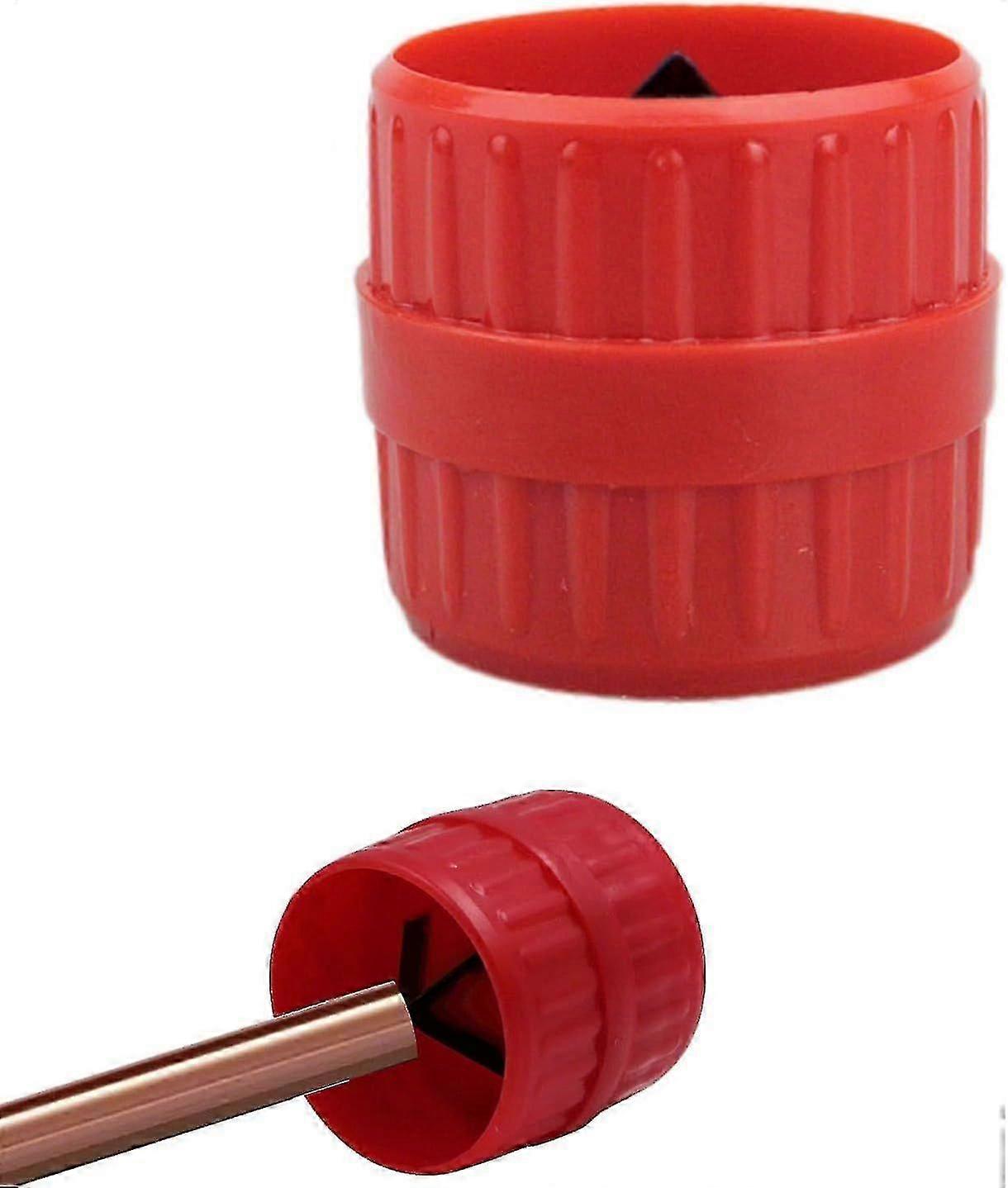 Mini Pipe Deburring Tool, Bidirectional Internal External Chamfering Quick Reamer, Fast Cutting for Copper Pipes, 1 Piece