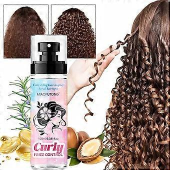 Curling Cream, Curly Frizz Control Leave-In Curl-Defining Spray 100ml